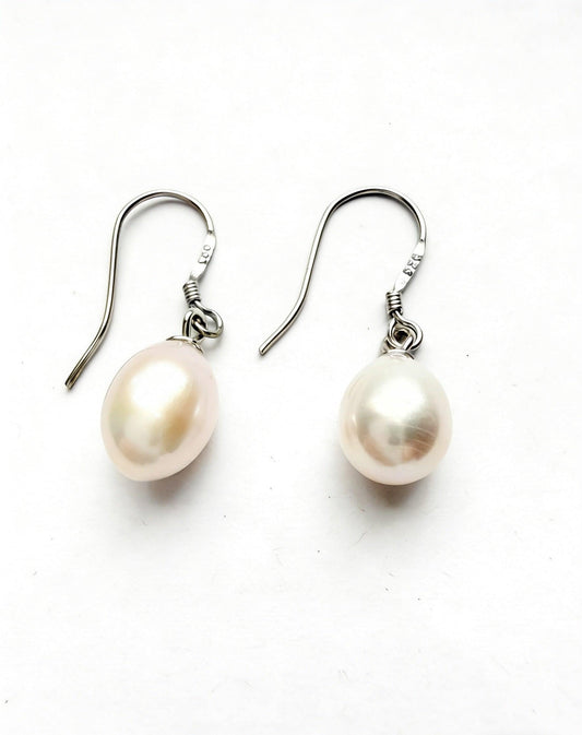 elegant baroque pearl drop earrings minimalist jewelry