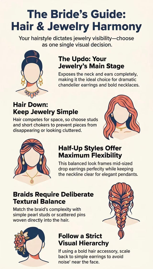 Bridal Hair & Jewelry Guide: Which Style Works Best for You?