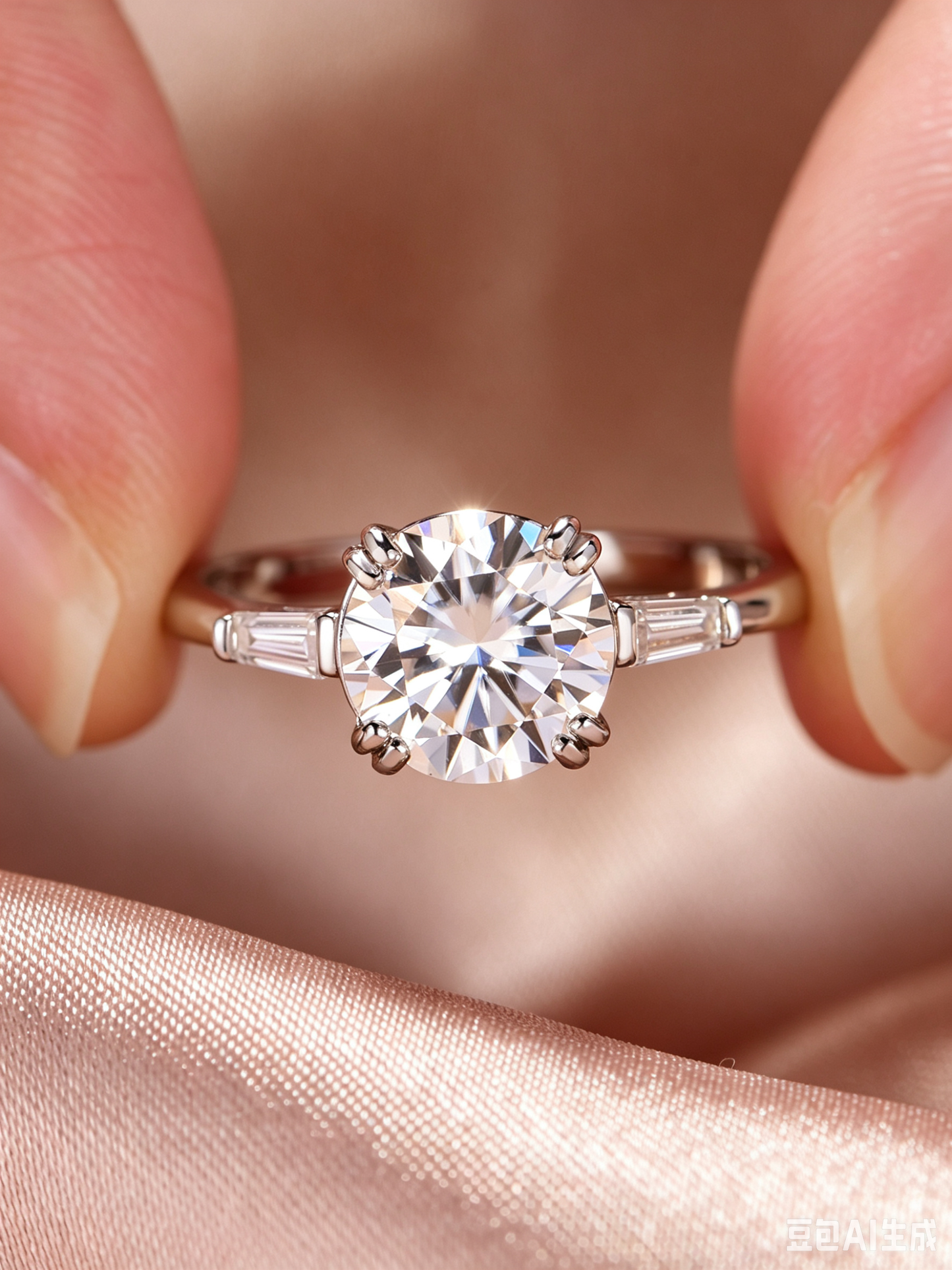 The Vow Ring — D Color VVS1 Moissanite · Six-Prong ring 1CT/2CT Setting · S925 Silver | Luvymia